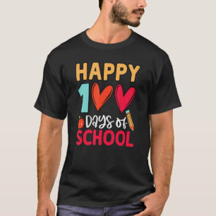 T-shirt Joyeuses 100 jours d'école filles garçons jardin d
