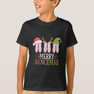 T-shirt Joyeuses Dancemas Noël Ballet Chaussures Danse