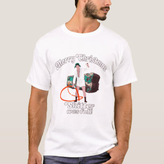 T-shirt Joyeuses Fantômes de Noël Plein Douille Laide116pn