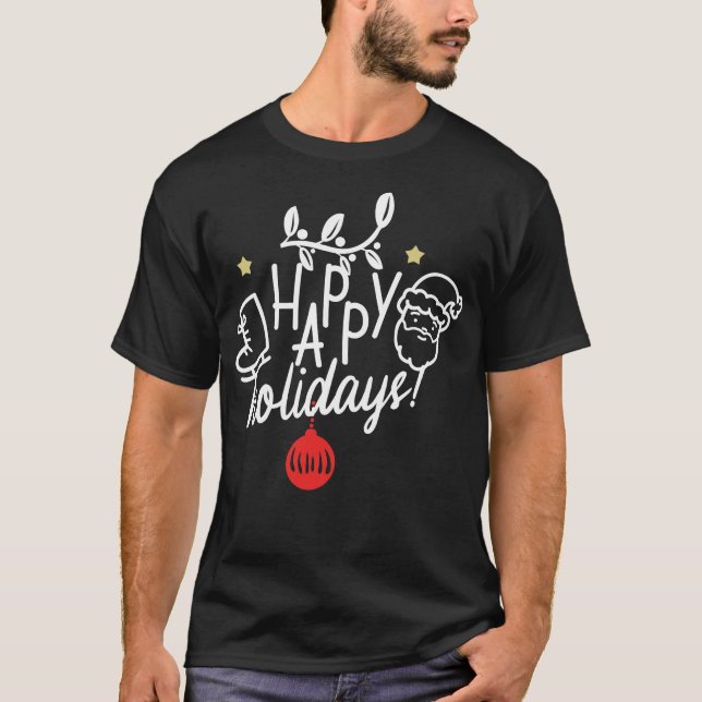 T-shirt Joyeuses fêtes (Devant)