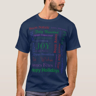 T-shirt Joyeuses fêtes à travers le monde