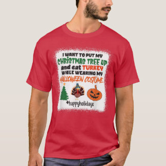T-shirt Joyeuses fêtes, Arbre de Noël, Turquie, Jack O Lan