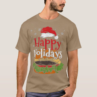 T-shirt Joyeuses fêtes au fromage Funny Cheese burger