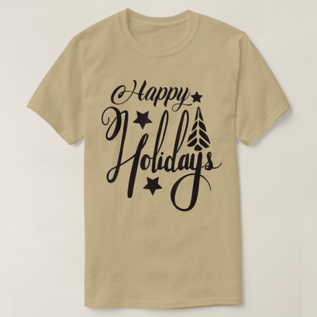 T-shirt Joyeuses fêtes Noël Noël (Design devant)