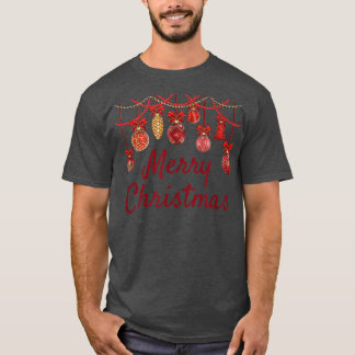 T-shirt Joyeuses fêtes Ornements Joyeux Noël Hanoukka