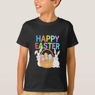 T-shirt Joyeuses Pâques 2025 Œufs Lapin Mignon