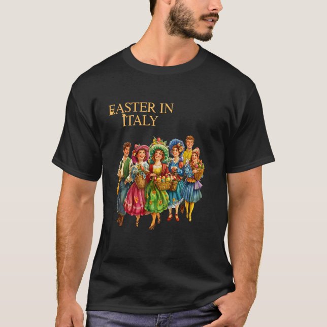 T-shirt Joyeuses Pâques Buona Pasqua (Devant)