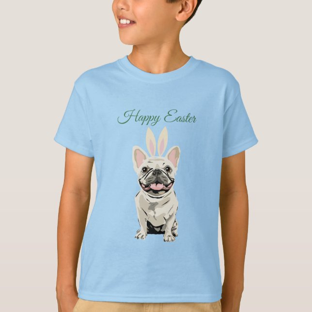 T-shirt Joyeuses Pâques, chien (Devant)