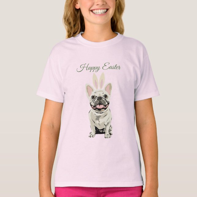 T-shirt Joyeuses Pâques, chien (Devant)