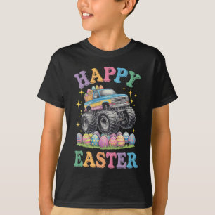 T-shirt Joyeuses Pâques Drôle de Monster Truck Écraser des