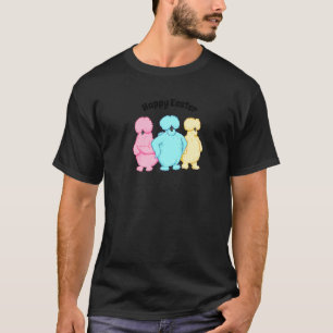 T-shirt Joyeuses Pâques Sassy Silkie Poules Épinglette Ble