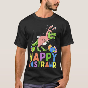 T-shirt Joyeuses Pâques T Re Dinosaure Lapin de Pâques Œuf