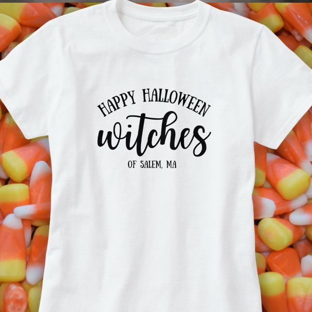 T-shirt Joyeuses sorcières d'Halloween Noir (Créateur téléchargé)
