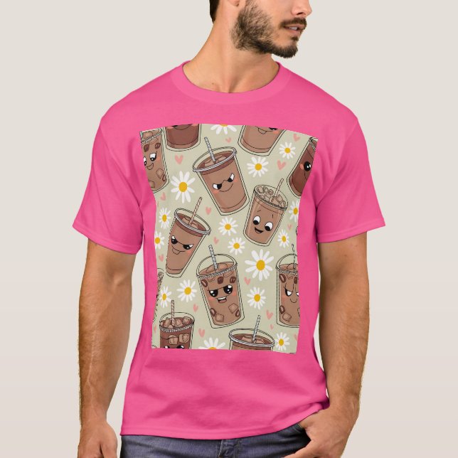 T-shirt Joyeuses tasses à café (Devant)