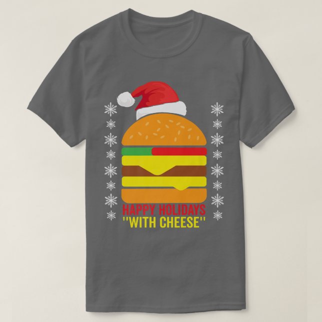 T-shirt Joyeuses vacances avec fromage Famille Pyjama de N (Design devant)