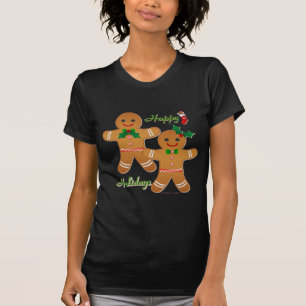 T-shirt Joyeuses vacances Gingerbread Homme garçon fille