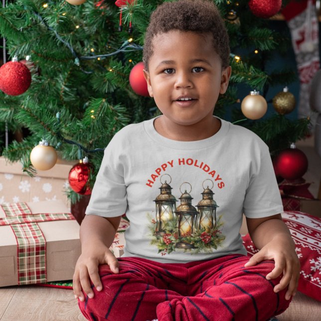 T-shirt Joyeuses vacances Lanterne d'hiver (Créateur téléchargé)