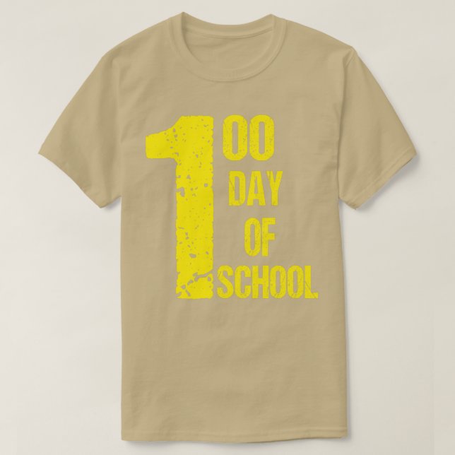 T-shirt Joyeux 100 Jour de l'école pour enfants Enseignant (Design devant)