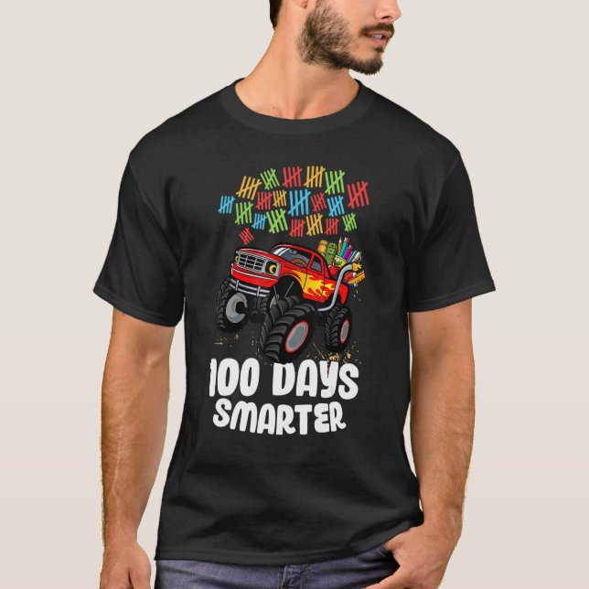 T-shirt Joyeux 100 Jour de l'école Smarter - 100 Jours de  (Devant)