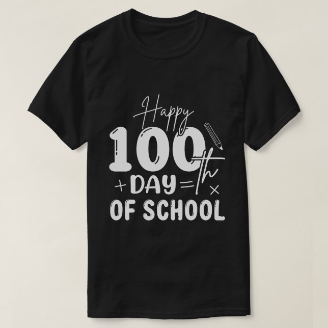 T-shirt Joyeux 100 jour d'école Enseignants Enfants Enfant (Design devant)