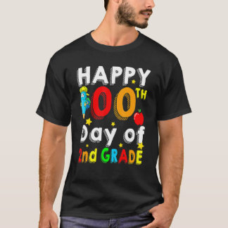 T-shirt Joyeux 100 Jours De 2E Année 100E Jour De L'École 