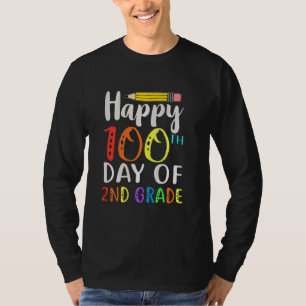 T-shirt Joyeux 100 Jours De Chemise D'École 100E Jour De D