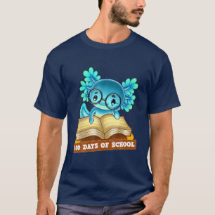 T-shirt Joyeux 100 Jours De L'École Axolotl 2022 Maternell