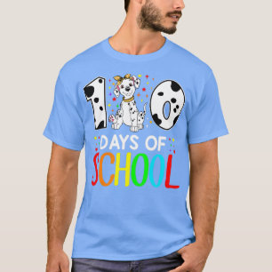 T-shirt Joyeux 100 Jours De L'École Dalmatienne Étudiant D