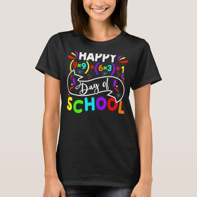 T-shirt Joyeux 100 Jours De Mathématiques Scolaires Formul (Devant)