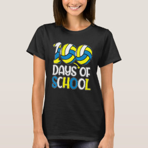 T-shirt Joyeux 100 Jours D'École 100E Jour Thé De Volley