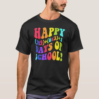T-shirt Joyeux 100 Jours D'école 100ème Jour Prof Math Fo