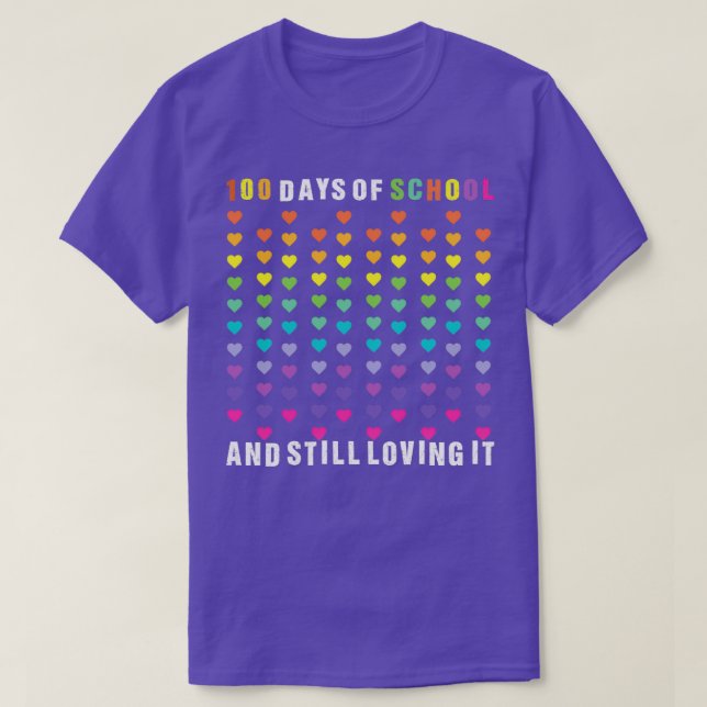 T-shirt Joyeux 100 jours d'école 9 (Design devant)