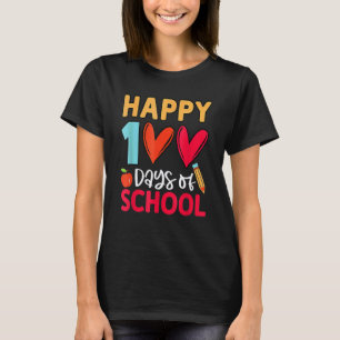 T-shirt Joyeux 100 Jours D'école Enseignant Filles Garçons