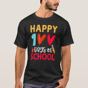 T-shirt Joyeux 100 Jours D'école Enseignant Filles Garçons