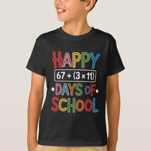 T-shirt Joyeux 100 Jours D'École Équation Mathématique Ens