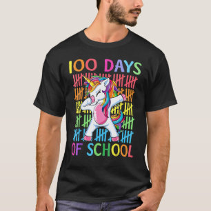 T-shirt Joyeux 100 Jours D'école Filles Licorne Professeur