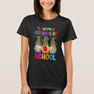 T-shirt Joyeux 100 Jours D'école Gnomes Enseignant Enfants