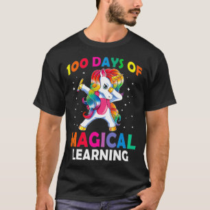 T-shirt Joyeux 100 Jours D'École Magique Apprentissage Dab