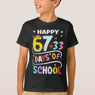 T-shirt Joyeux 100 Jours D'école Plus Intelligents 67 Ense