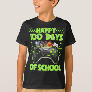 T-shirt Joyeux 100 Jours D'École Pour Enfants Jeux Vidéo G