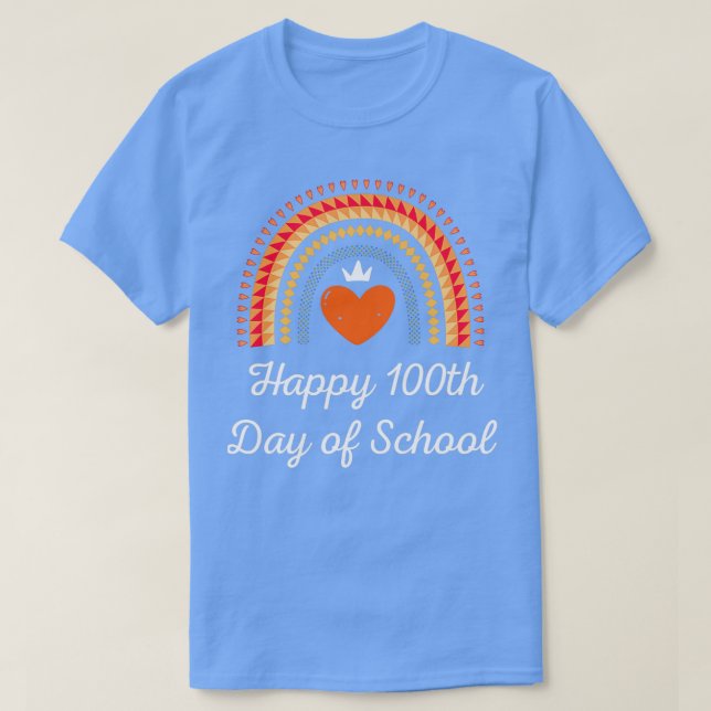 T-shirt Joyeux 100 Jours d'école pour enseignant pour enfa (Design devant)