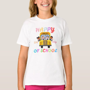 T-SHIRT JOYEUX 100 JOURS D'ÉCOLE, RENTRÉE SCOLAIRE