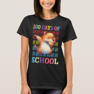 T-shirt Joyeux 100 Jours D'Enfants À L'École Dabbing Guiné