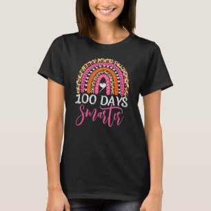 T-shirt Joyeux 100 Jours Smarter Rainbow Leopard 100e Jour