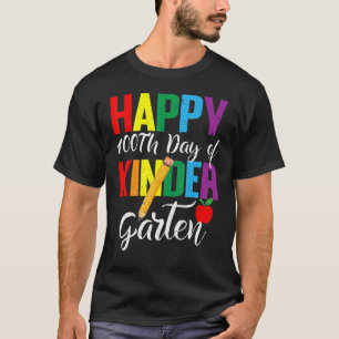 T-shirt Joyeux 100E Jour De Garten Kinder Pour Enseignant