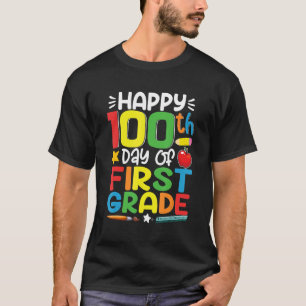T-shirt Joyeux 100e Jour de la première année de chemise E
