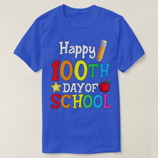 T-shirt Joyeux 100e Jour De L'École 2 1 (Design devant)