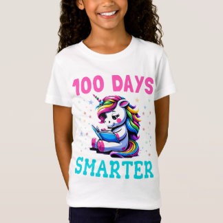 T-Shirt Joyeux 100e Jour de l'école Arc en Ciel pour Smart