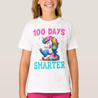T-shirt Joyeux 100e Jour de l'école Arc en Ciel pour Smart