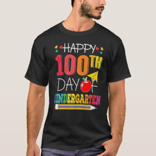 T-shirt Joyeux 100e jour de l'école maternelle Enseignant 